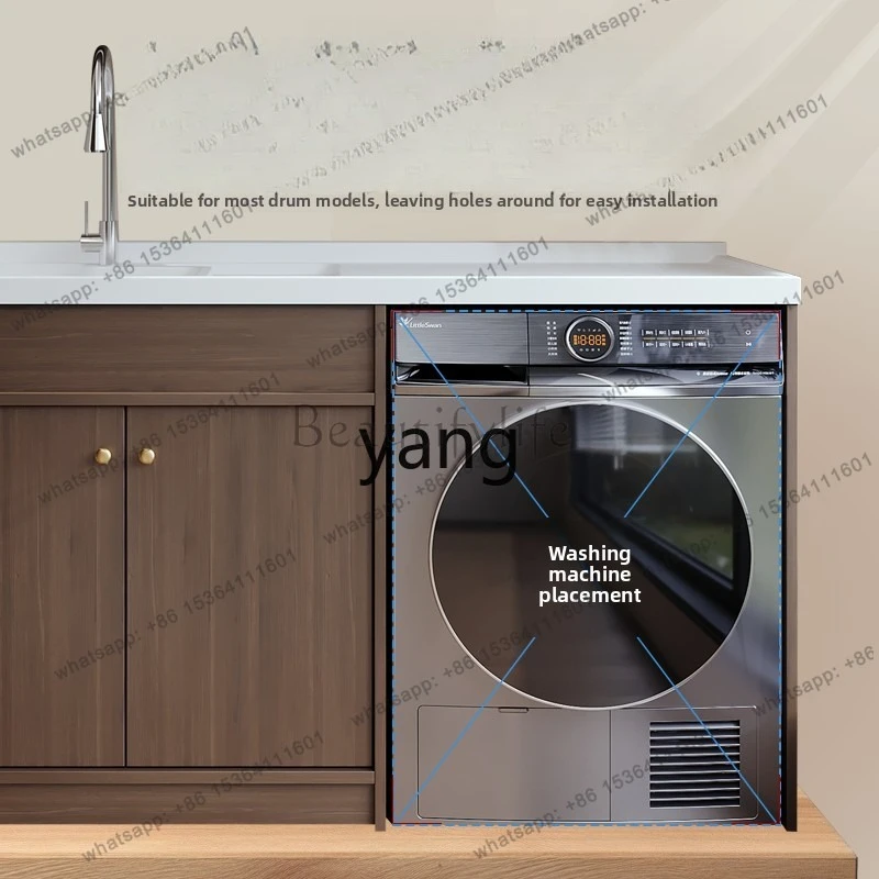 Factory Direct Sales LHH Medieval Style Balcony Washing Machine Cabinet Combination Honeycomb Aluminum Laundry Pool Aluminum Al
