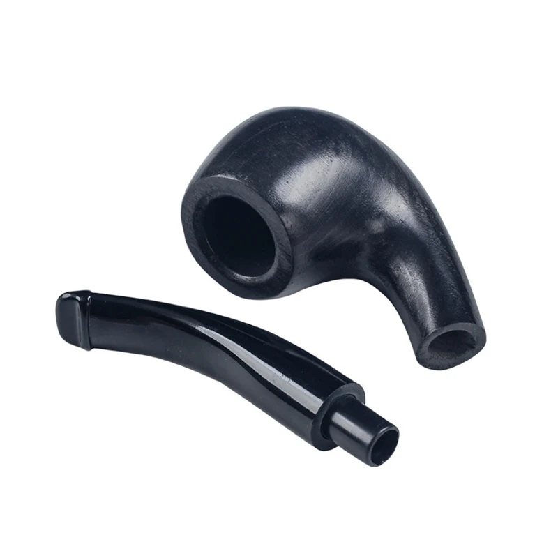 9mm Black Beech Wood Pipe - Portable, Detachable Filter Core, Solid Wood Curved Style Old-Fashioned Pipe - Gift For Men - view 3
