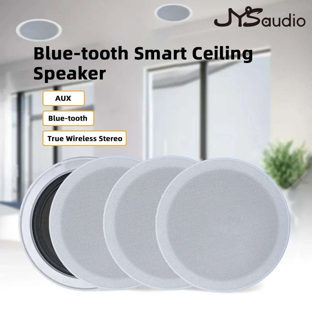 6 inch Bluetooth Ceiling Speaker Home Theater Sound System Build-in Class D Amplifier Stereo Loudspeaker for Residential Hotel