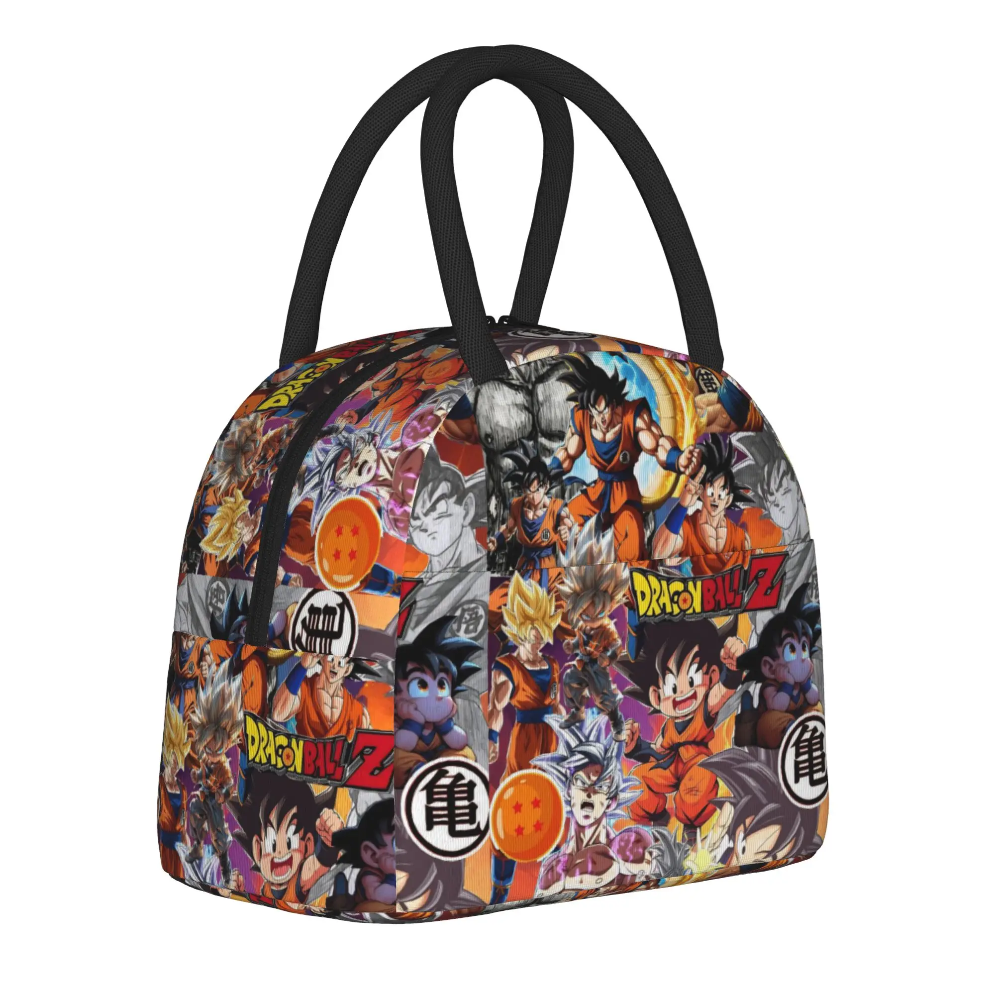 

DBZ Collage Insulated Lunch Bags Leakproof Reusable Thermal Bag Tote Lunch Box Beach Picnic Food Bag