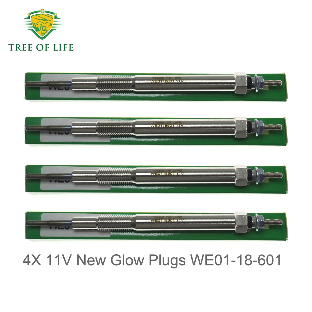 4X 11V Nuevas bujías incandescentes WE01-18-601 para Ford Ranger T5 Mazda BT-50 Pick-Up 2.5 3.0 2006-2013 WE0118601 0 250 213 008