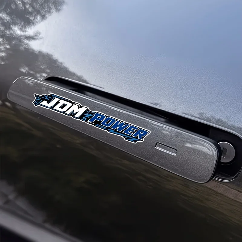Racing Power Lettering Blue White Vinyl Decal Set Waterproof Self Adhesive for Car SUV Motorcycle Window Bumper