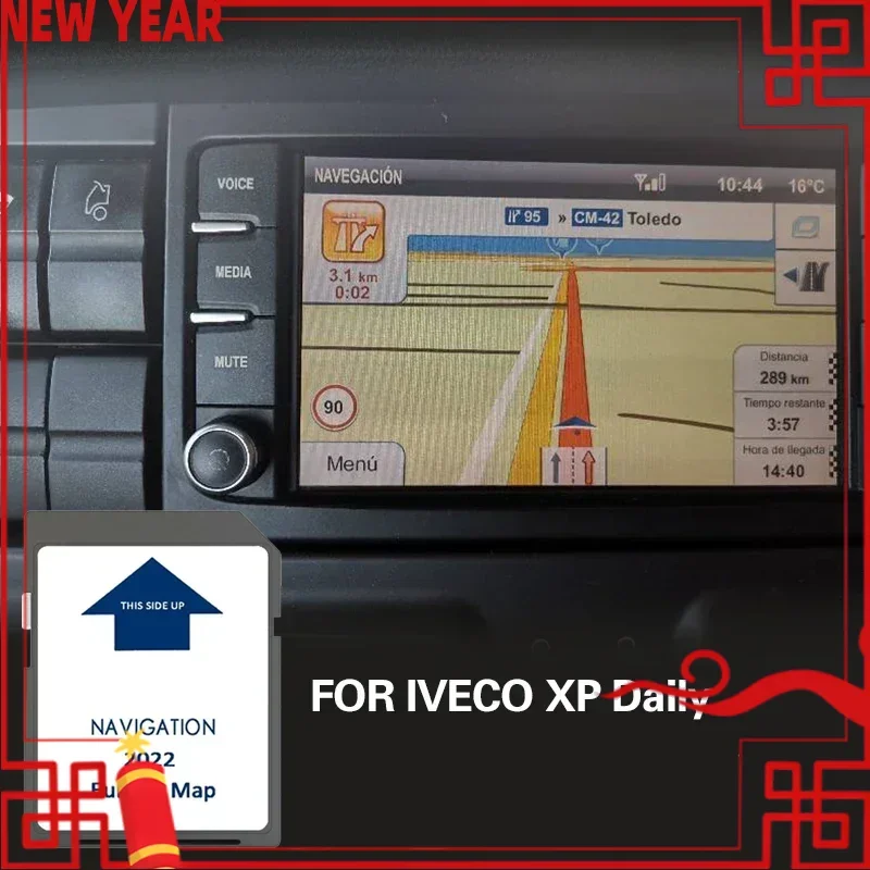 

for IVECO XP Daily Cover Europe Map Software SD Map GPS Navigation Memory Card