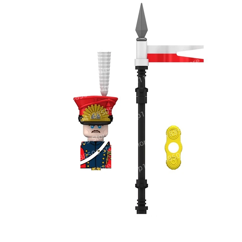 مكعبات البناء العسكرية MOC، مان زاي، ضابط الفرسان، القائد، لعبة الجسيمات الصغيرة هدية #1