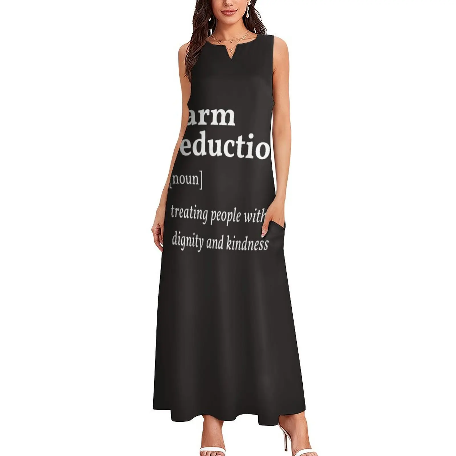 Definición de reducción de daños, camiseta clásica, vestido largo, vestido de verano, vestido de fiesta de lujo para mujer, vestido de fiesta de noche