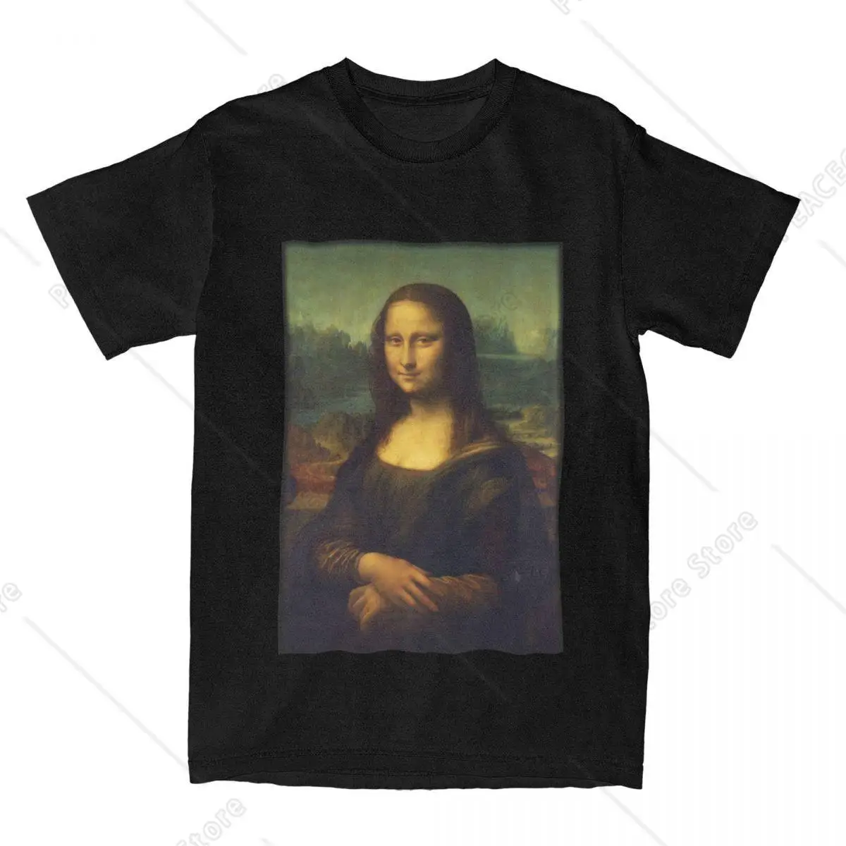 

Men Women's Da Vinci Mona Lisa Graphic T Shirt Accessories Vintage 100% Cotton T Shirts Tee Clothing Gift Idea