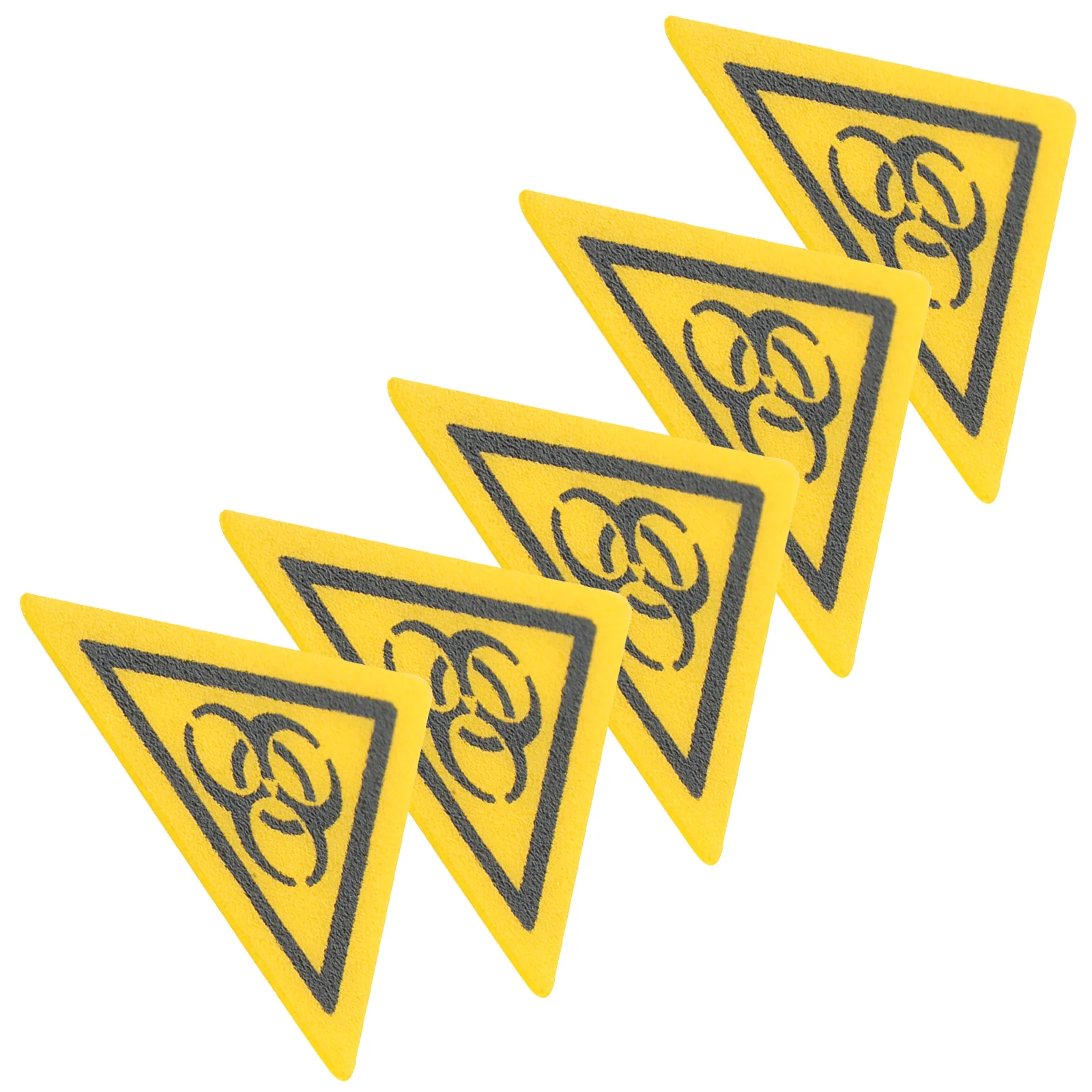 5Pcs Caution Labels Laboratory Biological Warning Stickers for Safety Signs Biological Stickers