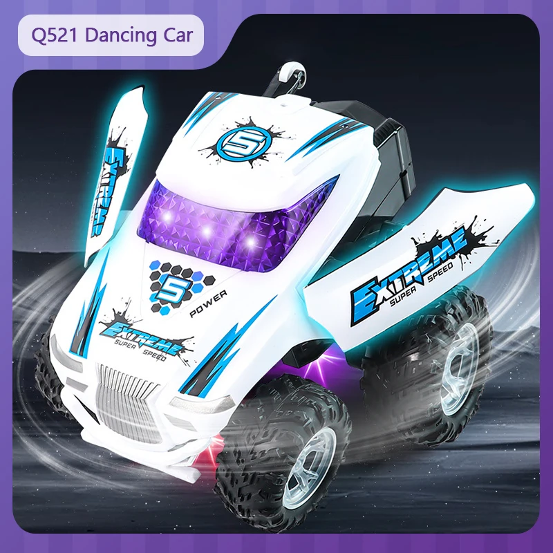 

Q521 Light Music Rc Car Stunt Light Music Electric 2.4g Rc Rotating Remote Control Car Boy Dance Car Electric Toy Festival Gift