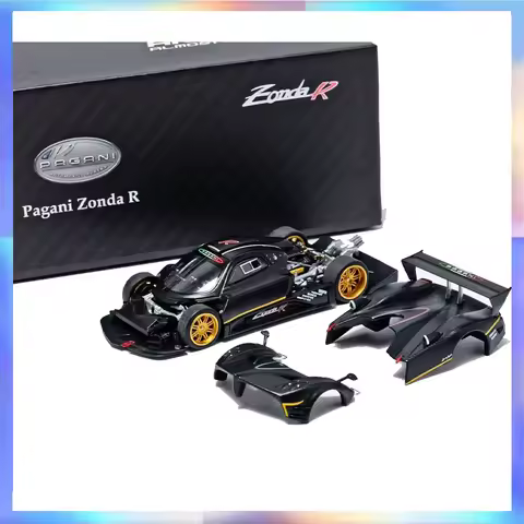 New Almost Real 1/64 Pagani Zonda R Car Model AR Box Alloy Model Limitied Edition Room Ornament Boy Collection Toys Gift