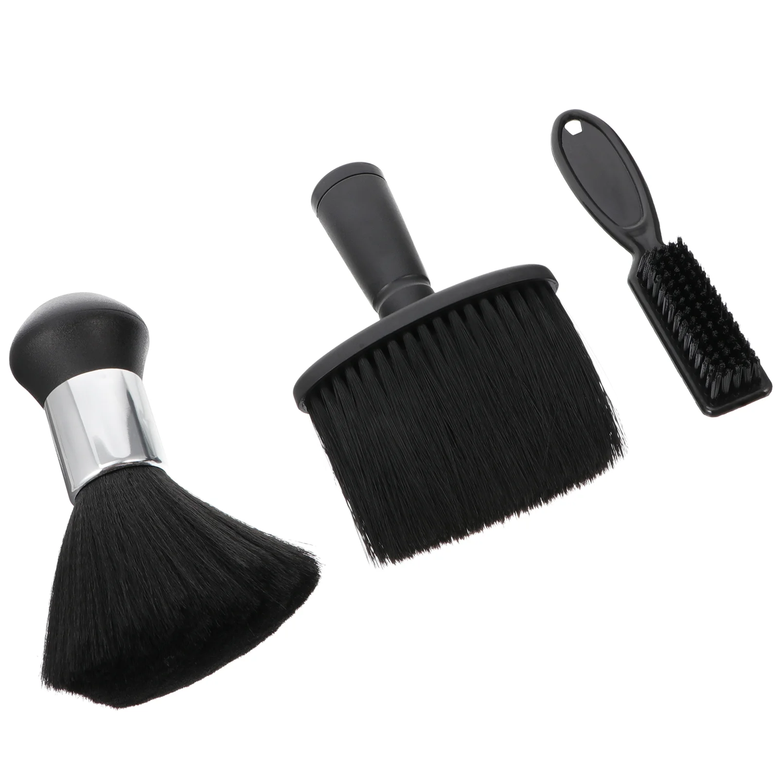 

3 Pcs Hairbrush Broken Barber Neck Duster Soft Styling Tool Hairdressing Black Trimmer Cleaning Man