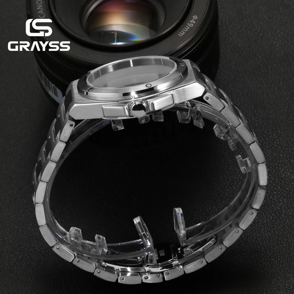 40mm Fit Engineer Style NH35/NH34/4R35 Mechanical Movement Men's Solid Stainless Steel Business Watch Case DIY Watch Accessories image 4