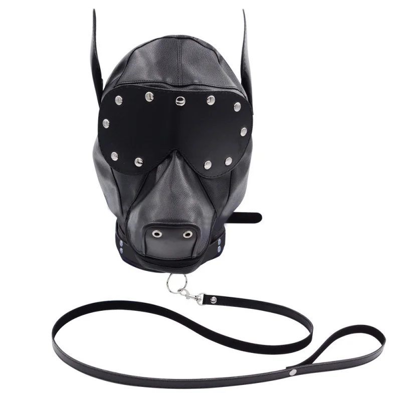Sesso erotico Maschera divertente unisex Copritesta di cane Festa di Halloween Costume di carnevale Puntelli Discoteca Maschera da ballo Vesti maschera cosplay