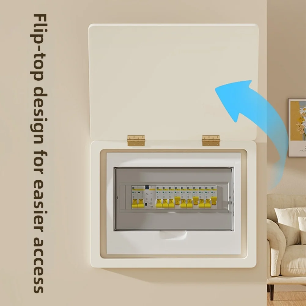 Picture 3: Electric Meter Box Plastic Enclosure For Electrical Project, Hinged White Cover Junction Box Weak Current Box 35x25cm