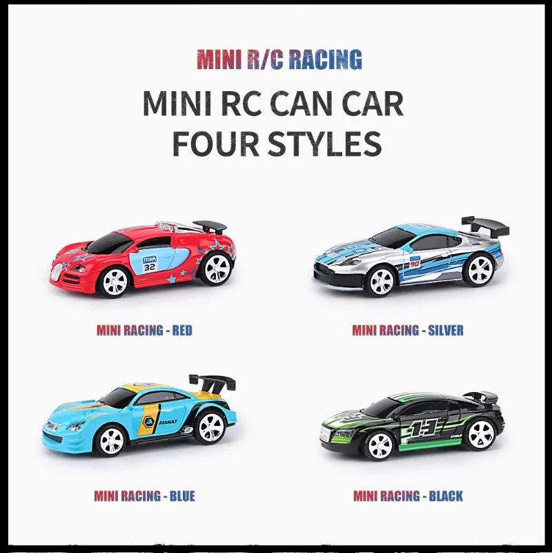 1:58 Fernbedienung MINI RC Auto Batteriebetriebene Rennwagen PVC Dosen Pack Maschine Drift-Buggy Bluetooth funkgesteuertes Spielzeug Kind