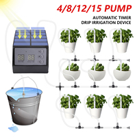 Smart Drip Irrigation Pump Solar Automatic Timing System Waterer 10m Hose IP67 Waterproof Solar Potted Plant Automatic Waterer