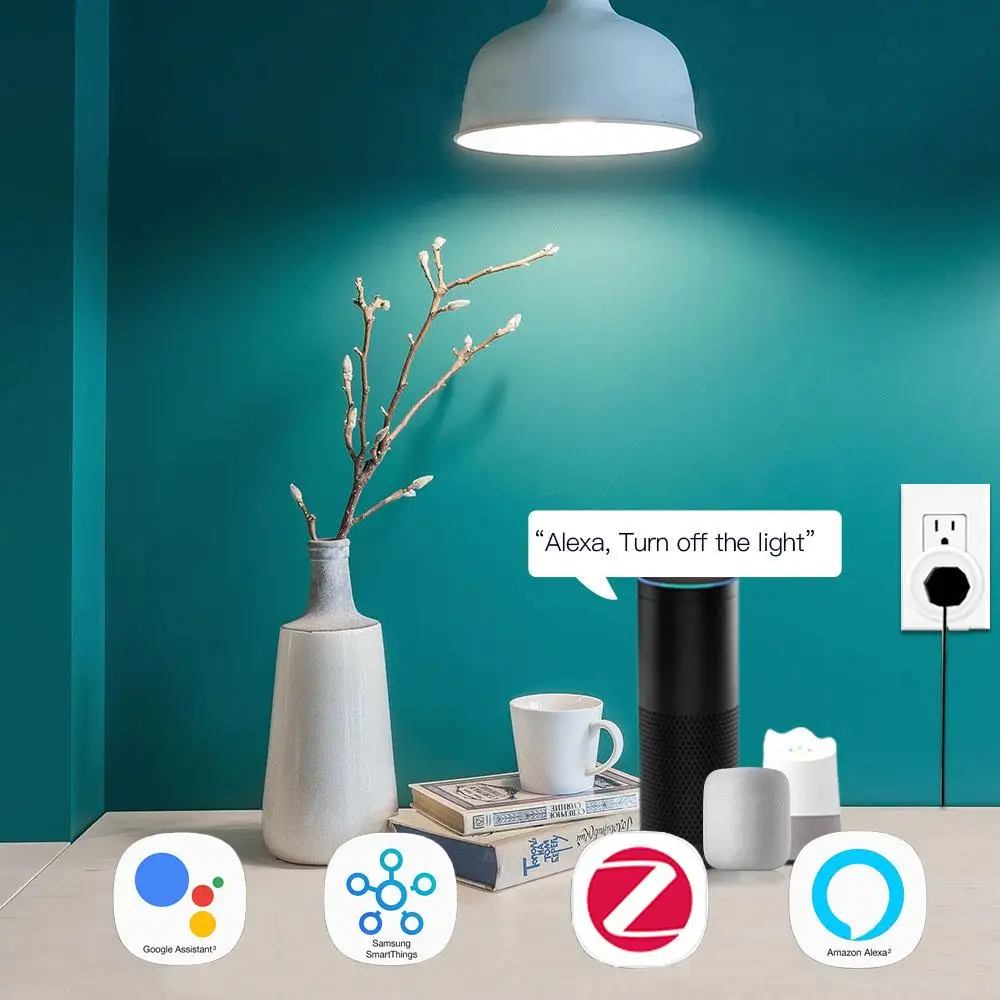 Mini interruptor inteligente ZigBee Tuya, compatible con Control de 2 vías, Hub estándar requerido, ZigBee3.0, funciona con Alexa, Google Home, Alice