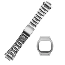 Replacement Stainless steel strap bezel Protective case for small square DW-5600E DW-5600BB DW-5600SK/5600MS GW-B5600 5030