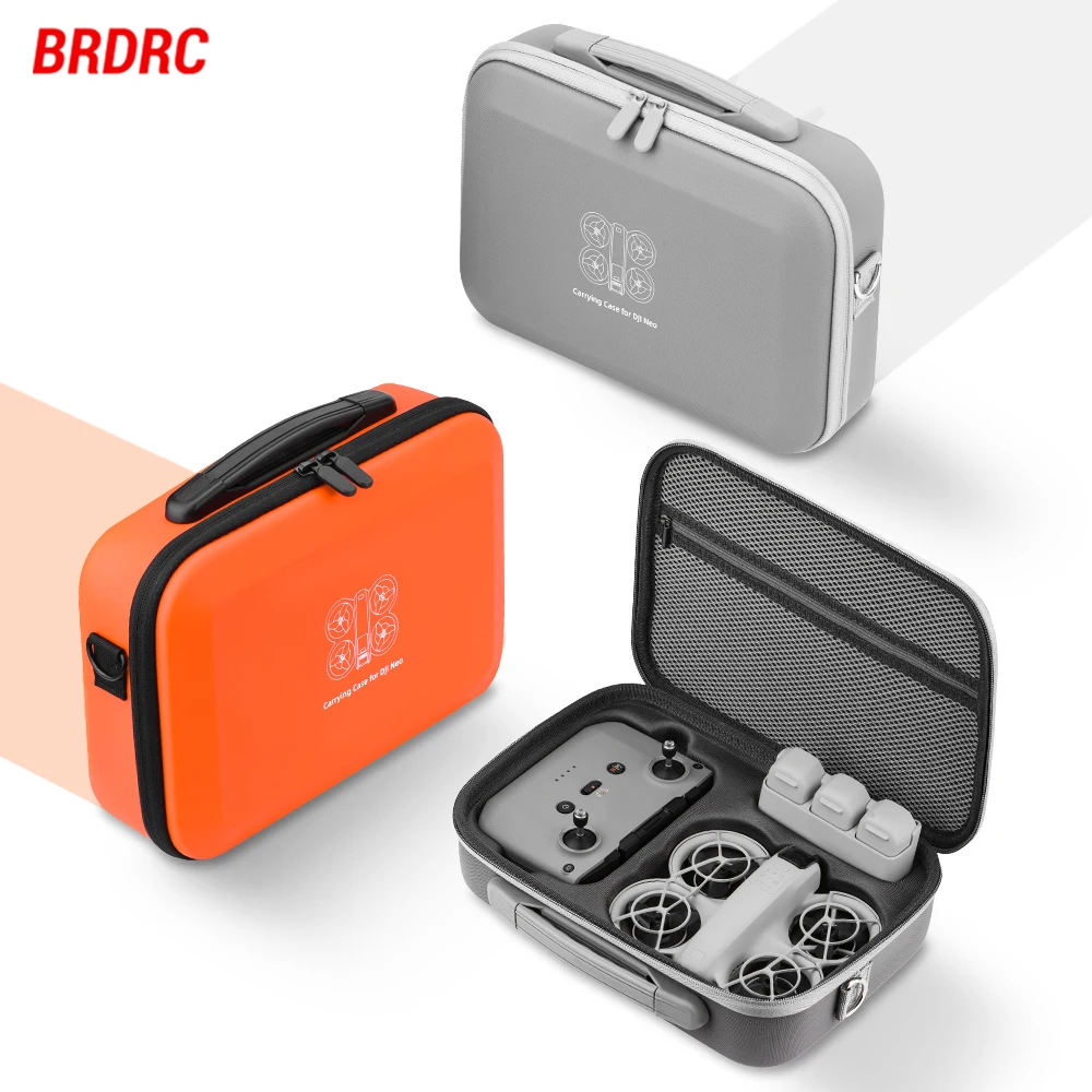 BRDRC Storage Bag For DJI Neo Drone Body Battery Protective Carrying Case RC N3 PU Remote Controller Handbag NEO Travel Box