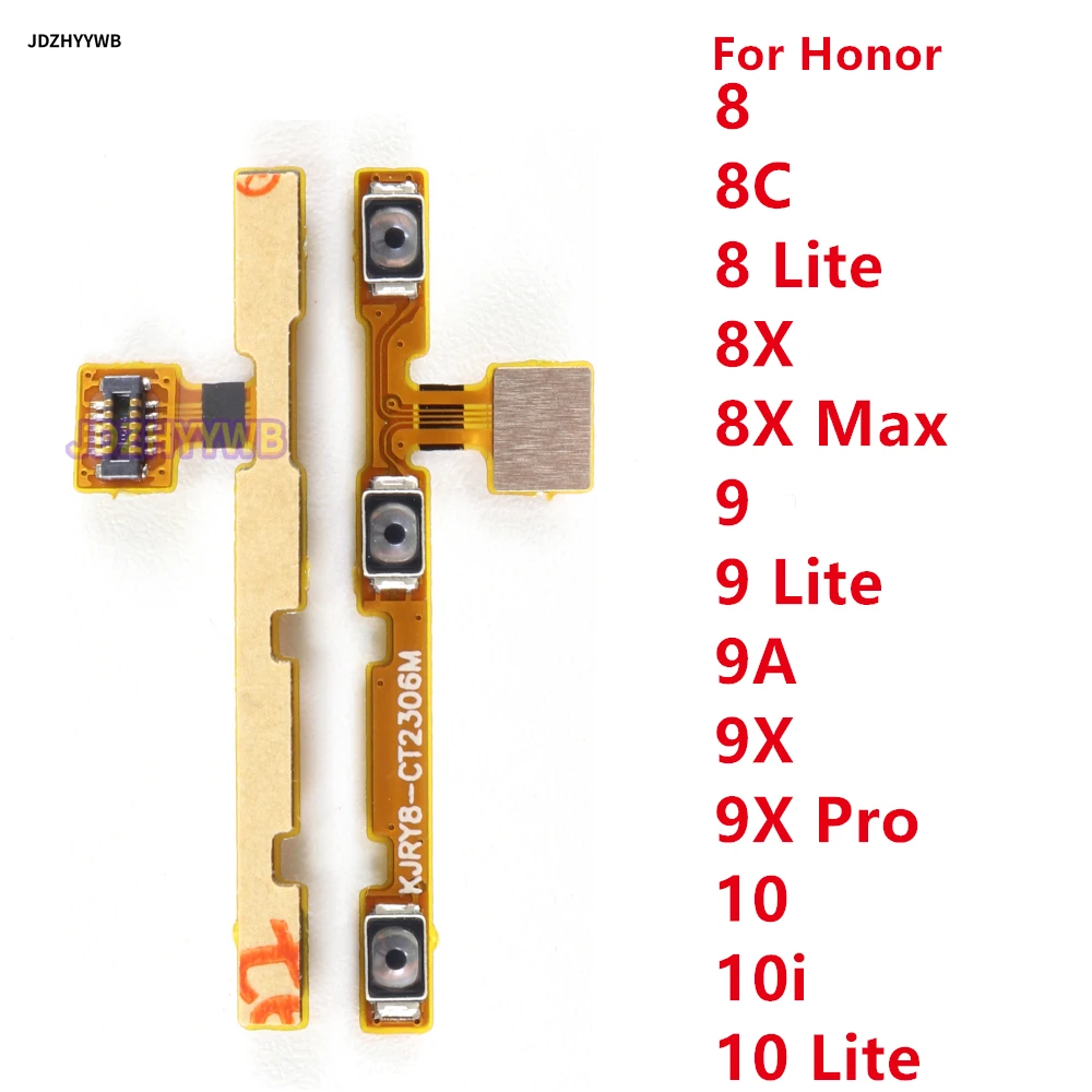 

Volume Power Flex Cable For Huawei Honor 8 8x 8C 9 9i 9A 9X 10 10i Lite Pro Max Switch Control Replacement Repair Parts