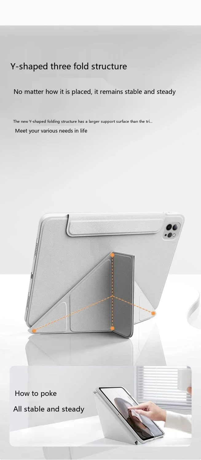 Für OPPO Pad OnePlus Pad 13,2 12,1 11,6 11,4 11 8,8 Zoll TPU Y Fold 720 Magnetische Trennhülle – Detail 3