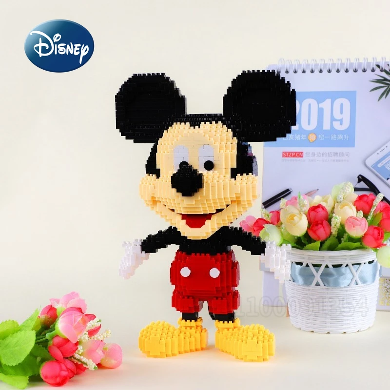 

Disney's New Mickey Children's Building Block Toys Micro Particle Building Blocks Children's Educational Puzzle Building Blocks