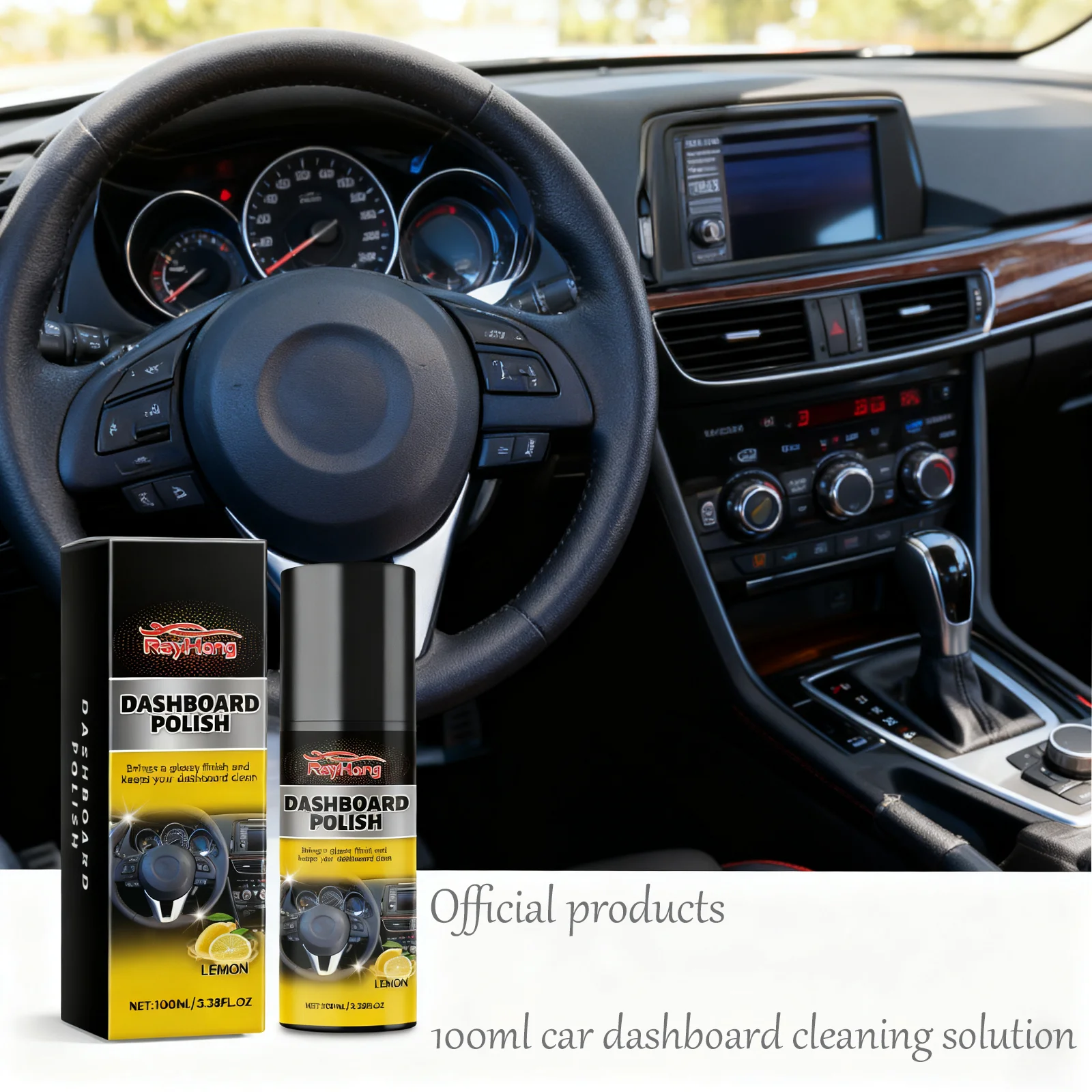 

RAYHONG Полироль для приборной панели, 100 г — мощное средство для удаления пятен из синтетической кожи, автомобильные приборные панели, эффективное чистящее средство