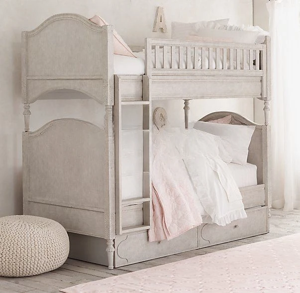 Bed Solid wood children bunk double ladder cabinet bed high and low child and mother bed