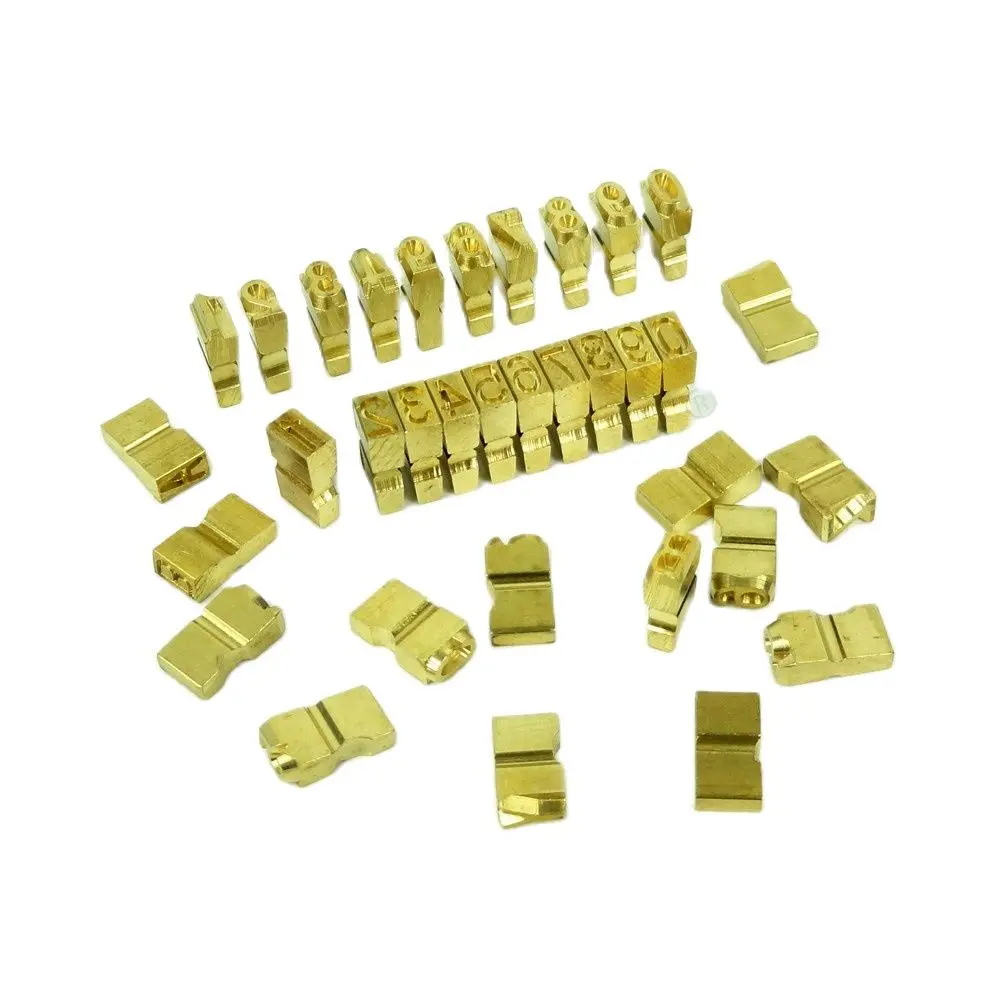 BateRpak  FR-900 Continous Sealing Machine Brass Letters,Emboss Deboss Date Letters 3X5X9MM