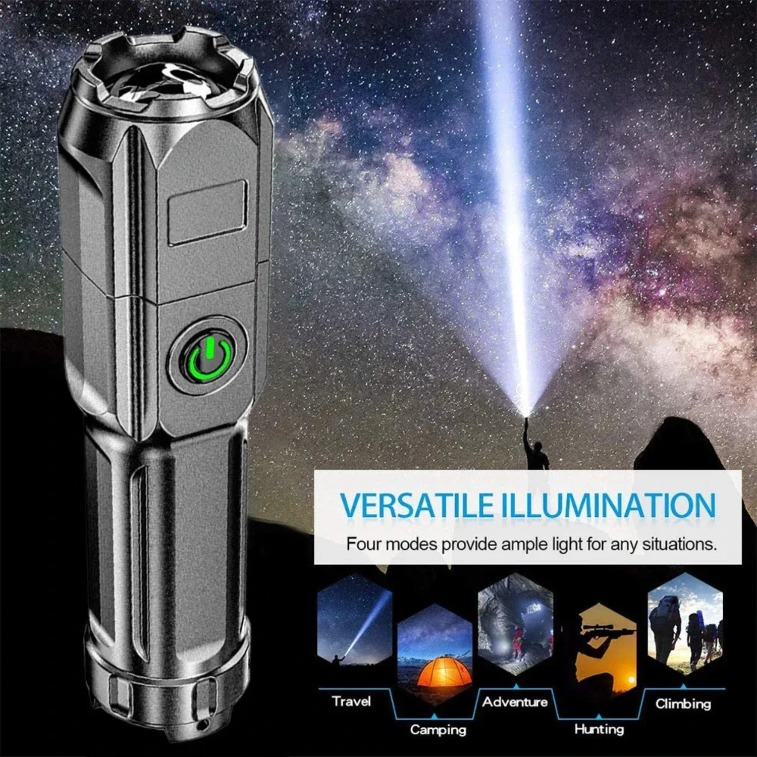 

Outdoor Enthusiasts and Survivors of Natural Disasters. Must-Have Portable Lighting Tool with Long-Lasting Battery Life, Water-R