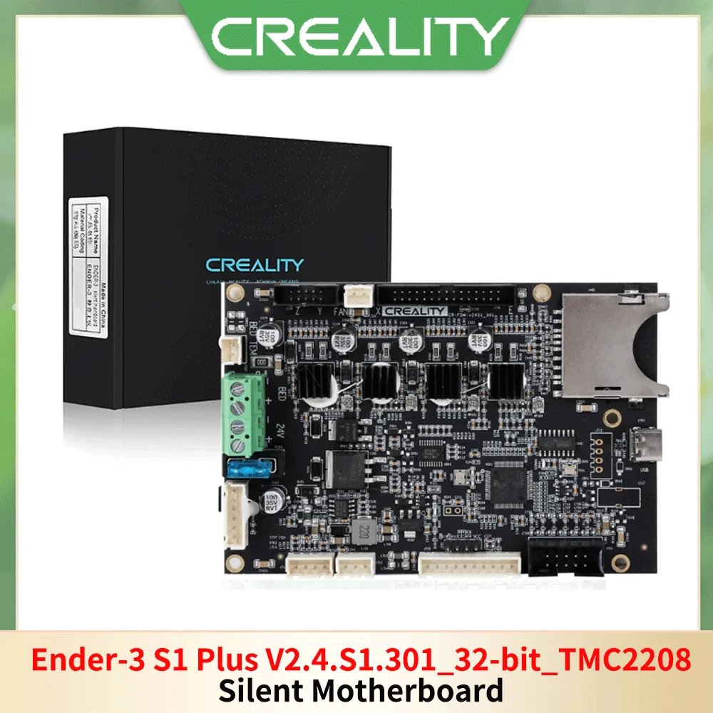 

Creality Original Ender-3 S1 Plus Silent Mainboard V2.4.S1.301 32 bit TMC2208_F401RCT6 Upgrade Silent Printing