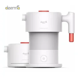 Deerma Folding Portable Electric Water Kettle 0.6L Handheld Electric Water Flask Pot Auto Power-Off Protection Kettle