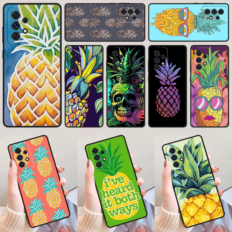 

Tropical Pineapple For Samsung Galaxy A52 A72 A73 A20e A21S A50 A70 A11 A12 A42 A31 A40 A51 A71 A32 A80 A91 Phone Case Cover