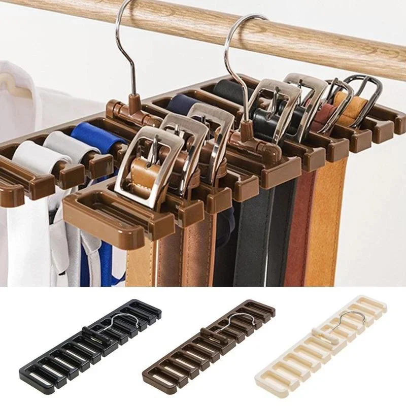 Creative Multi-functional Belt Storage Rack Tie Belt Hanger Wardrobe Belt Rotating Organizer Rack Scarf Hanger Home Closet