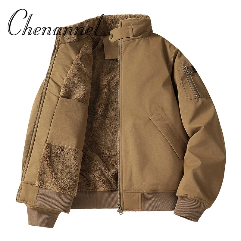 

Winter Bomber Jacket 100% Cotton Hooded Warm Thick Overcoat Quilted Cotton Padded Tactical New Parkas Thermal Parkas Coats