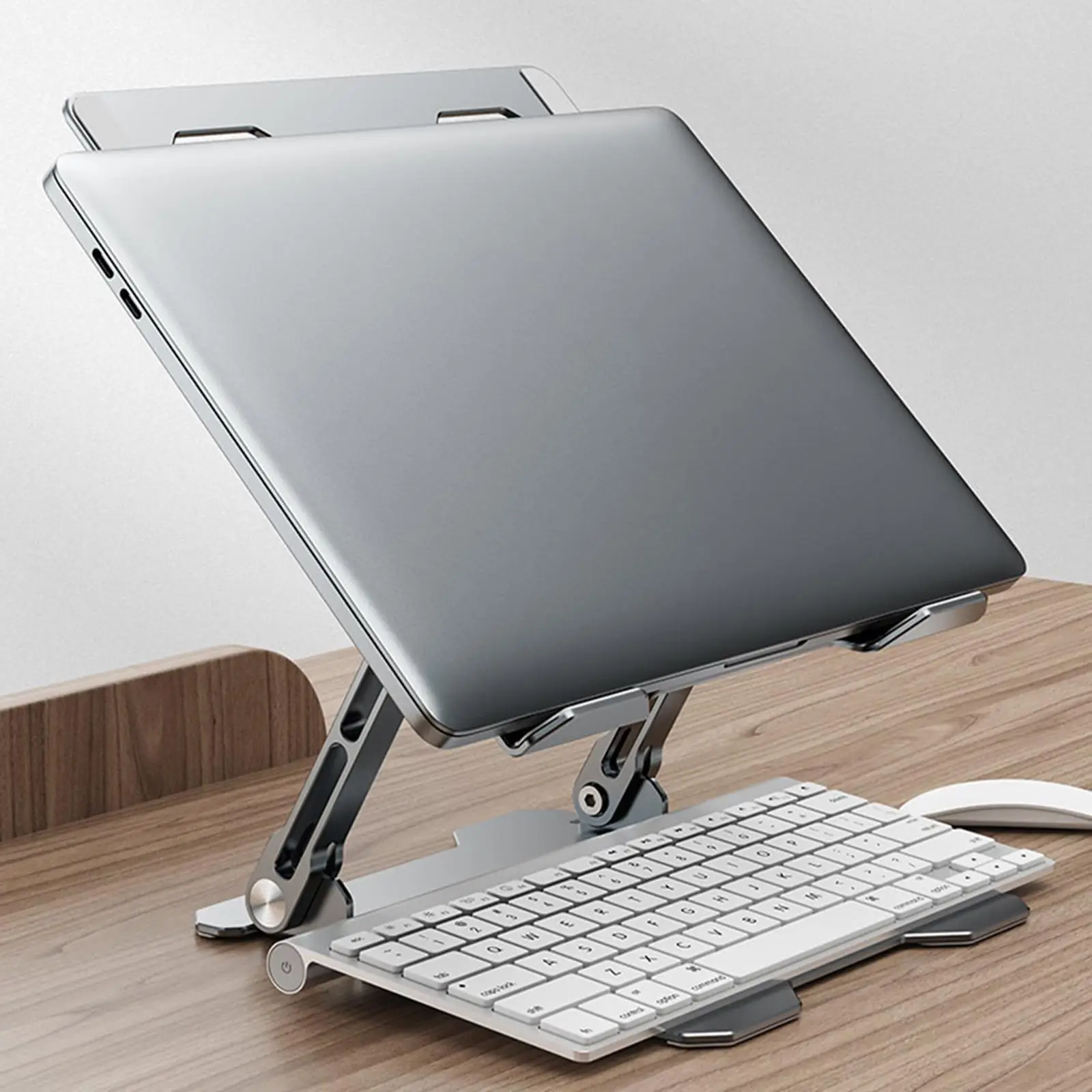 Table Portable Adjustable Multi-Angle Metal Computer Laptop Stand Reading Holder Foldable Riser use