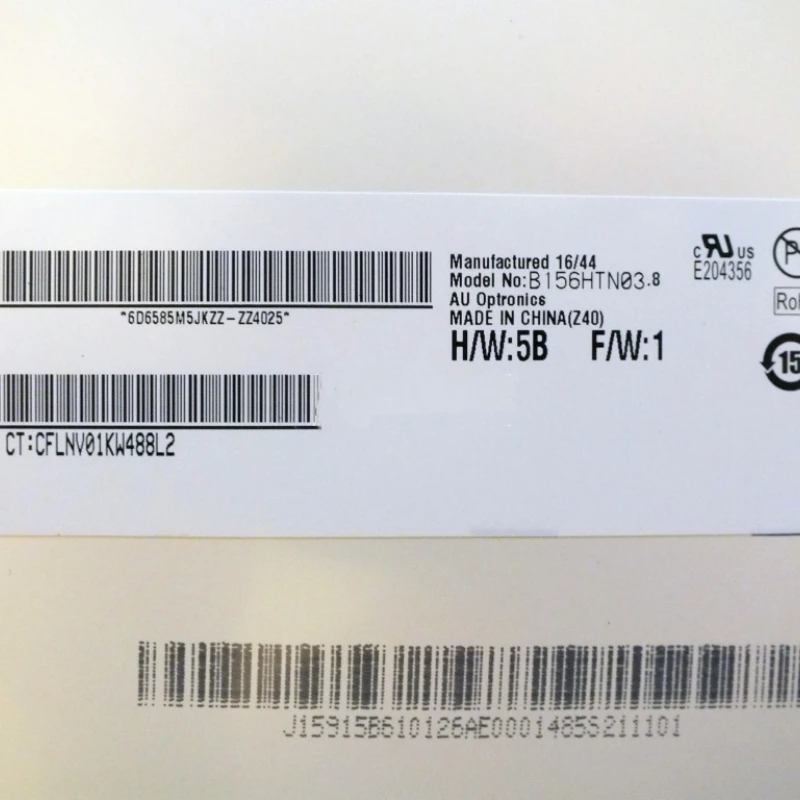 B156HTN03.8 fit B156HTN03.4 B156HTN03.5 B156HTN03.6 B156HTN03.7 N156HGE-EA1 EAB Laptop LCD Screen