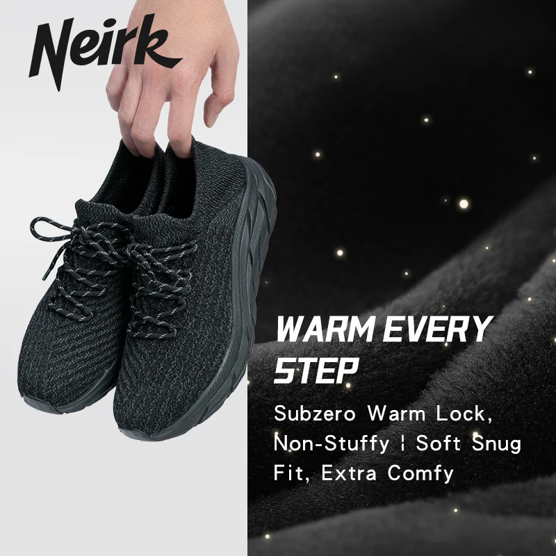 

Новые кроссовки NEIRK, кроссовки для бега 3D Flyknit, спортивная обувь для марафона, повседневная обувь с бархатом, мужские кроссовки для бега