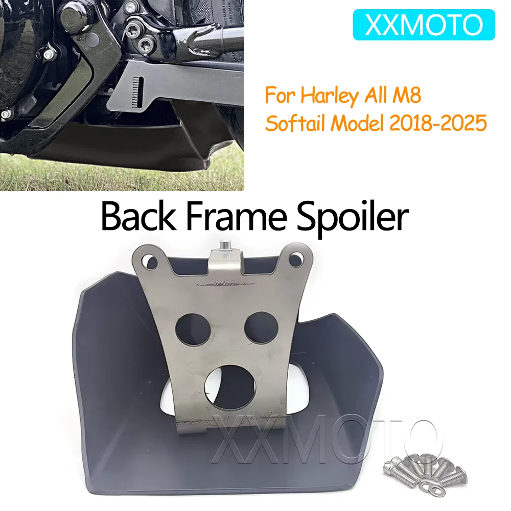 

For Harley All M8 Softail Street Bob Fat Bob Low Rider S ST Breakout Heritage Classic 2018-2025 Motorcycle Back Frame Spoiler