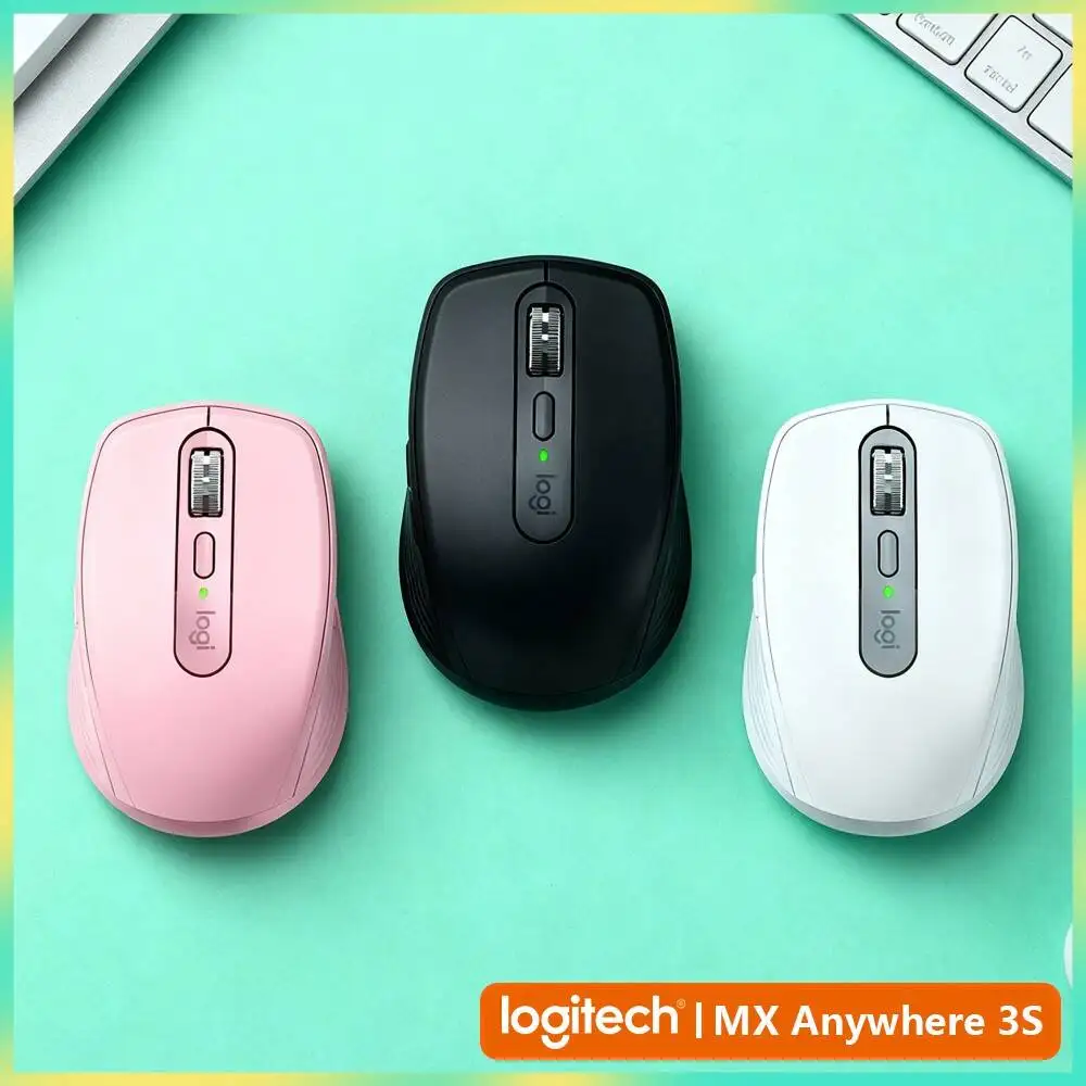 Wireless MX Anywhere 3S - Darkfield 8K DPI, Hyper-Scroll, USB-C, Great for Freelance Fitness Coach & Home Office Task