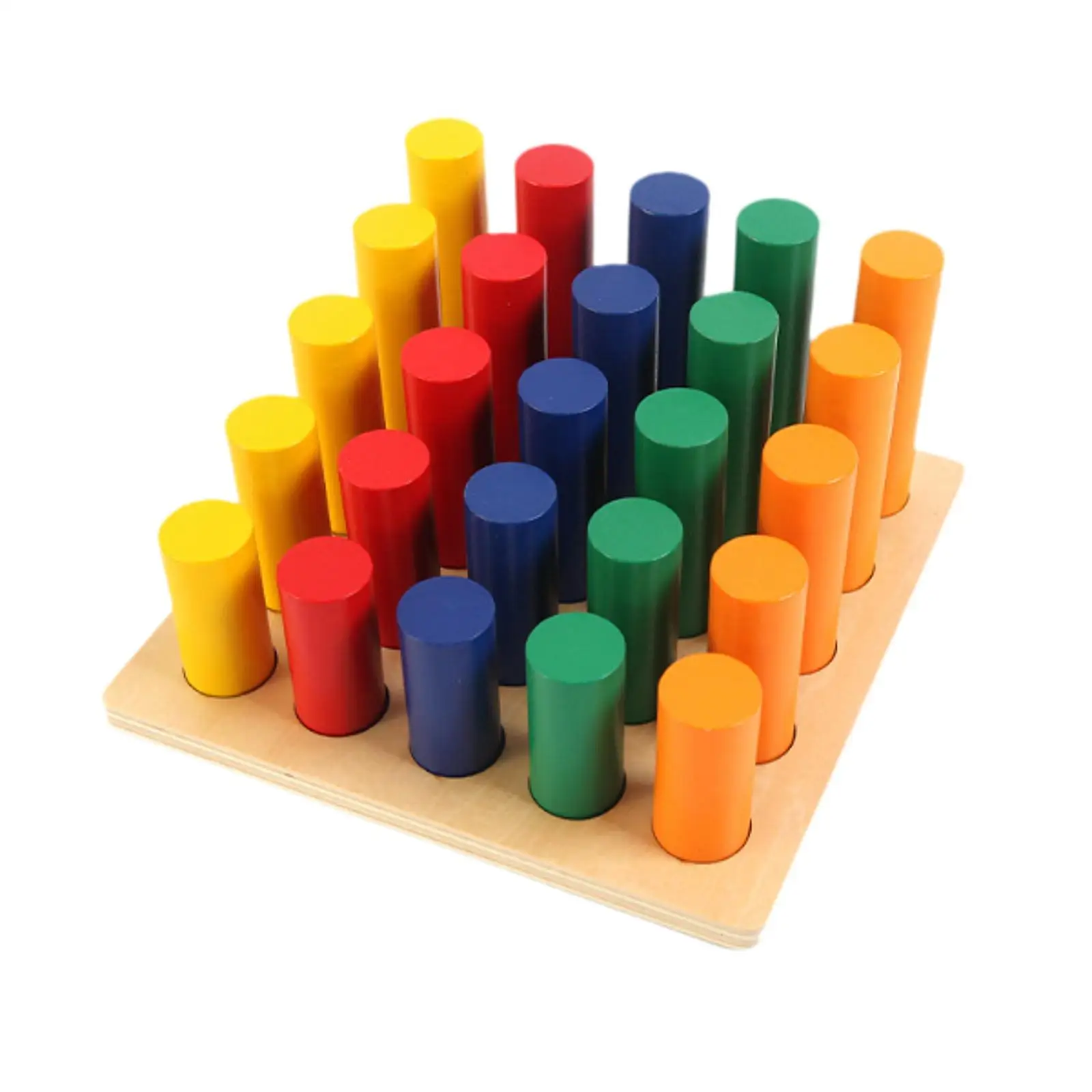

Wooden Blocks Color Sorting Fine Motor Skills Wooden Educational Toy for 2 3 Year Old Kids Children Preschoolers Toddlers