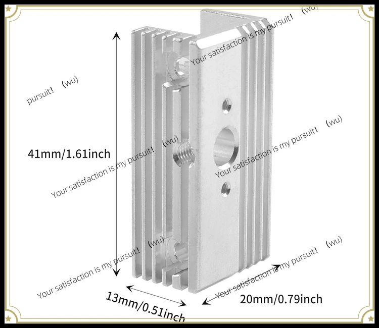 ZOCI-Suitable for Creativity 3D Printer Accessories Extruder Aluminum Heat Sink Compatible
