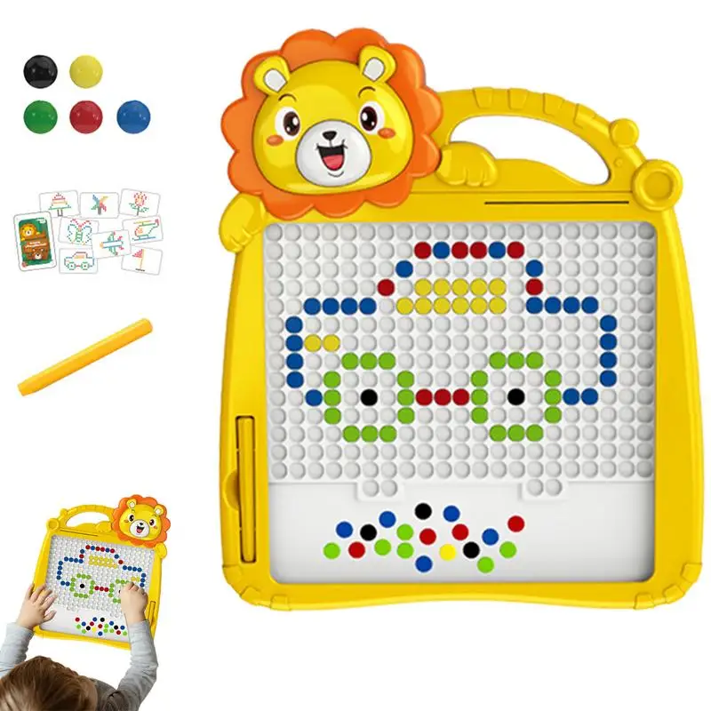 

Magnetic Drawing Board Magnetic Drawing Doodle Board With Pen Preschool Toy With Colorful Cards Interactive Activity Board Dots