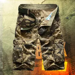 Mens Military Cargo Shorts 2023 New Army Camouflage Shorts Men Cotton Loose Work Casual Short Cargo Pants