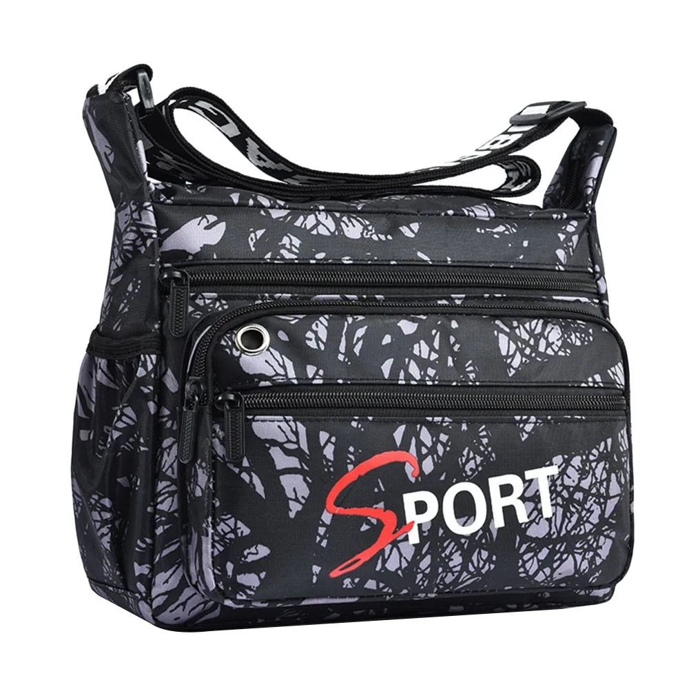 

Повседневная нейлоновая сумка на плечо, водонепроницаемая многофункциональная поясная сумка для отдыха, большая вместительная сумка для мужчин и женщин