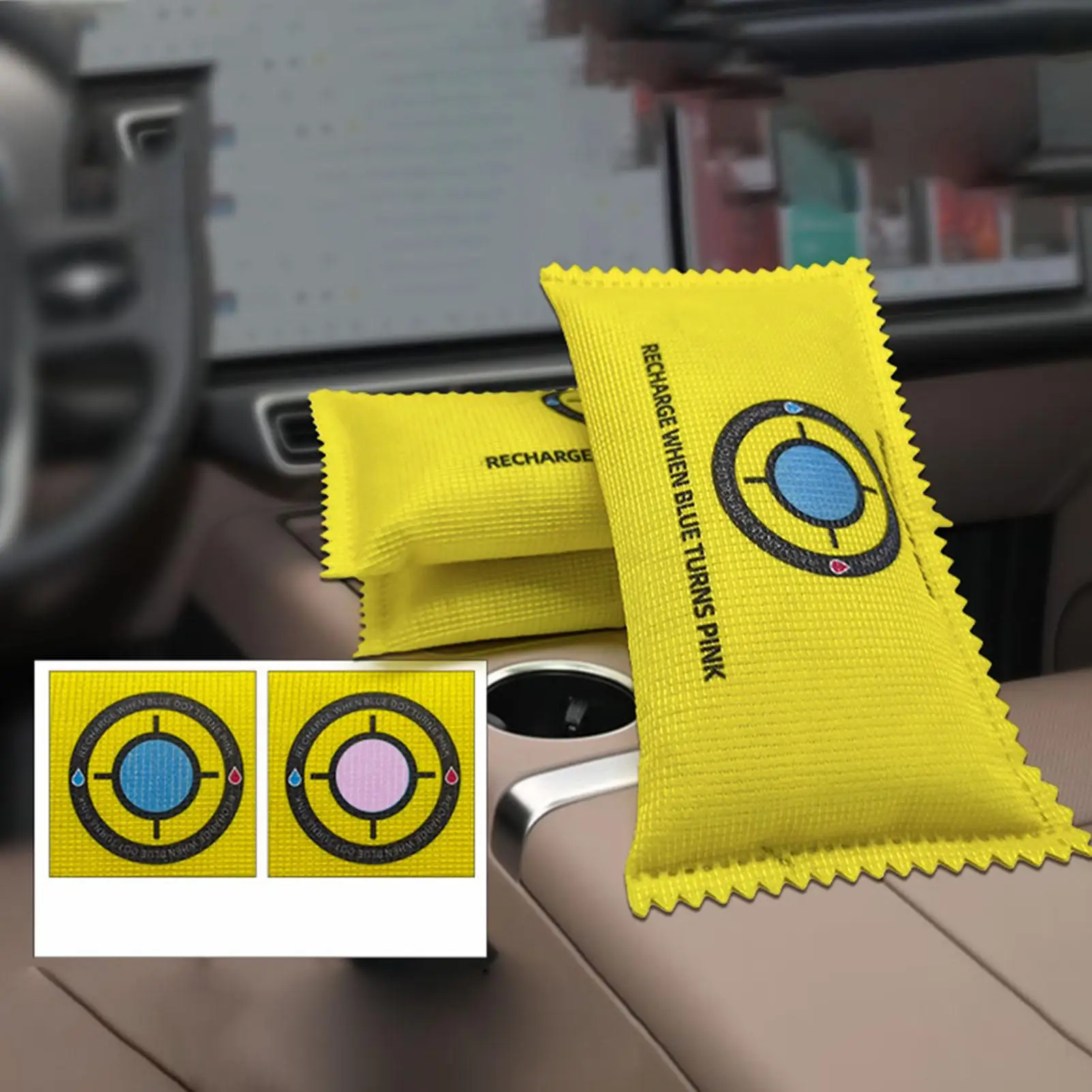1pc Reusable Moisture Absorber & Odor Eliminator For Car Closet Basement Garage, Prevents Mold & Keeps Spaces Dry And Fresh