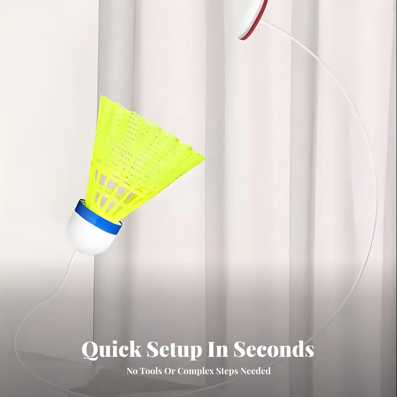 

Тренажер для отработки ударов в бадминтоне, простой в установке, портативный, для тренировок, спортивное оборудование