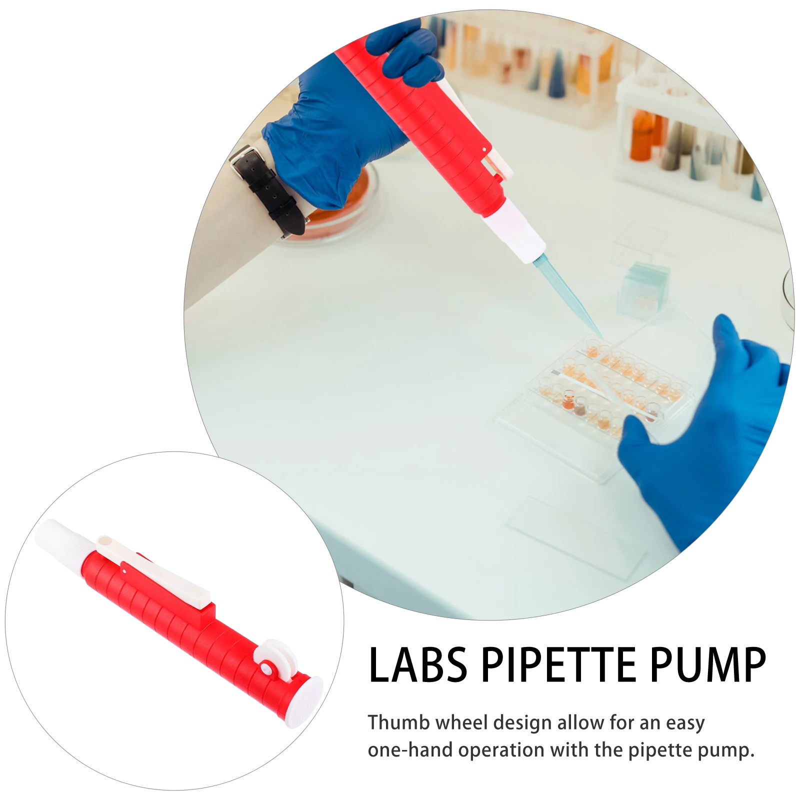 

Precision Pipette Pump Thumb Wheel Design Telescopic Pipettes Serological Filler Liquid Extractor Lab Tool Practical Use