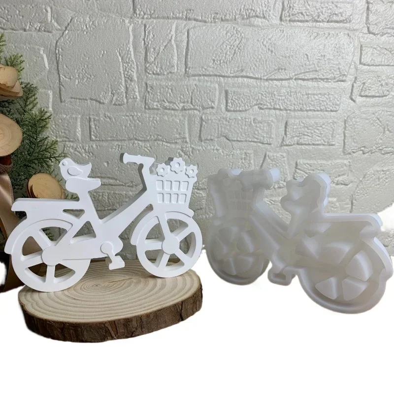 AliExpress Bicycle Silicone Mold Aromatherapy Gypsum Bike Ornament Molds Candle Making Supplies DIY Resin