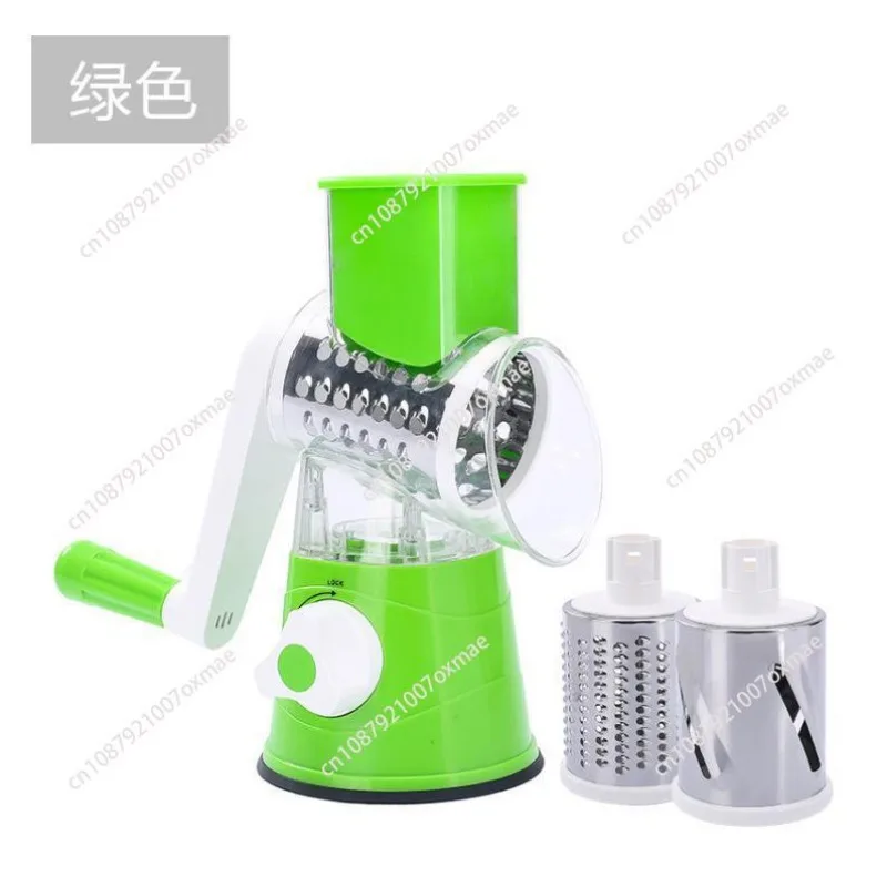 3-in-1 Manual Rotation Vegetable Fruit Slicer Round Cutter Potato Grater Spiralizer Vegetable Chopper Kitchen Home Tools