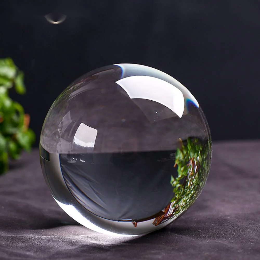 Touch Miss Natural White Crystal Ball Smelting Feng Shui Ball Living Room Study Entrance Home Decoration Gifts